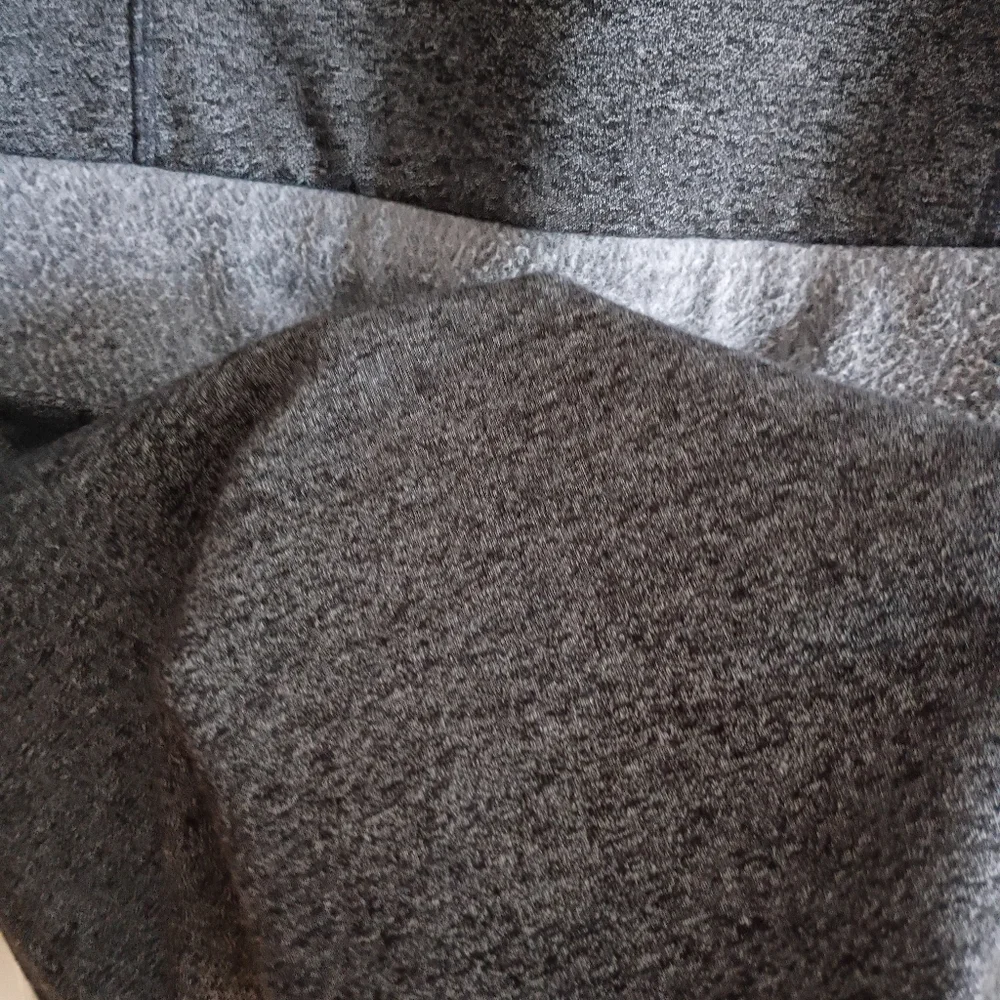 Freedom Trail Gray Fleece Hooded Sweater Dress Cowl Neck Pockets P/S Knee Length - Picture 10 of 11